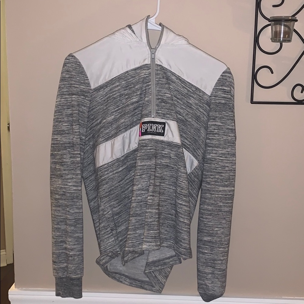 PINK half zip hoodie